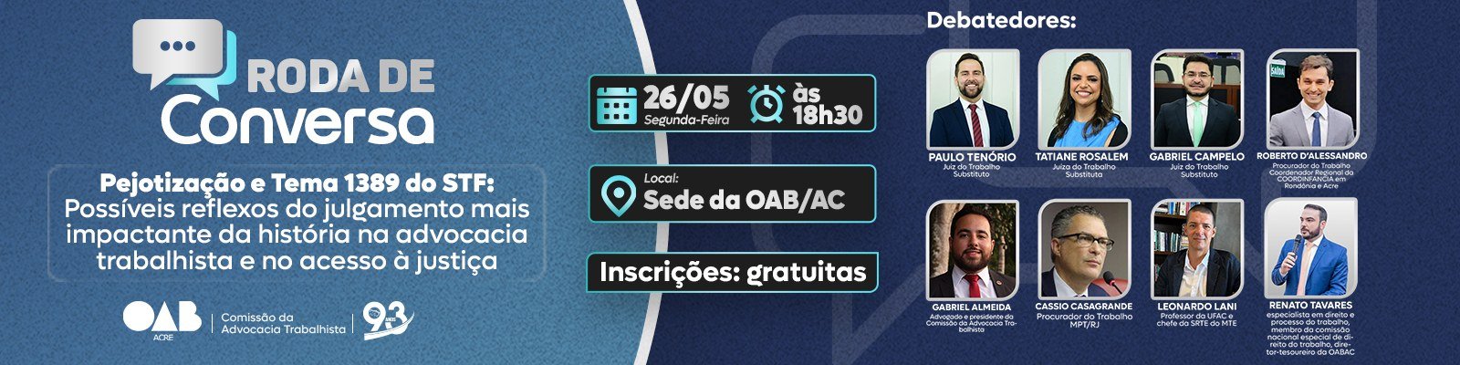 Roda de Conversa: Pejotização e Tema 1389 do STF